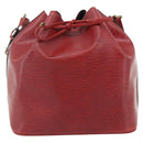 LOUIS VUITTON Epi Petit Noe Shoulder Bag Red M44107 LV Auth ka4311-2