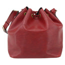 LOUIS VUITTON Epi Petit Noe Shoulder Bag Red M44107 LV Auth ka4311-3