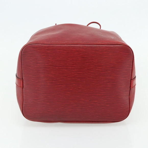 LOUIS VUITTON Epi Petit Noe Shoulder Bag Red M44107 LV Auth ka4311