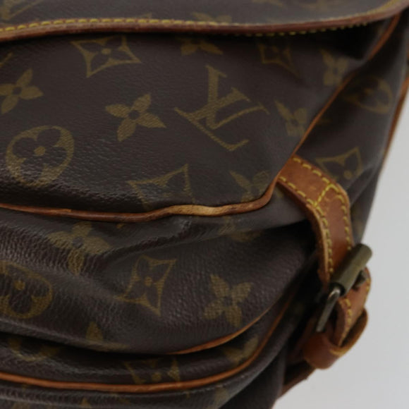 LOUIS VUITTON Monogram Saumur 30 Shoulder Bag M42256 LV Auth ka4312