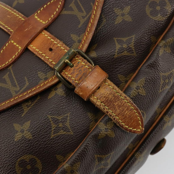 LOUIS VUITTON Monogram Saumur 30 Shoulder Bag M42256 LV Auth ka4312