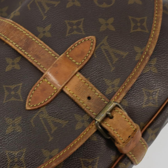 LOUIS VUITTON Monogram Saumur 30 Shoulder Bag M42256 LV Auth ka4312
