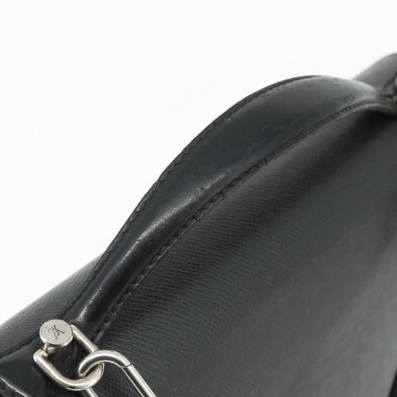 LOUIS VUITTON Taiga Monceau 28 Hand Bag SPO 2way Ardoise M32002 LV Auth ka4313