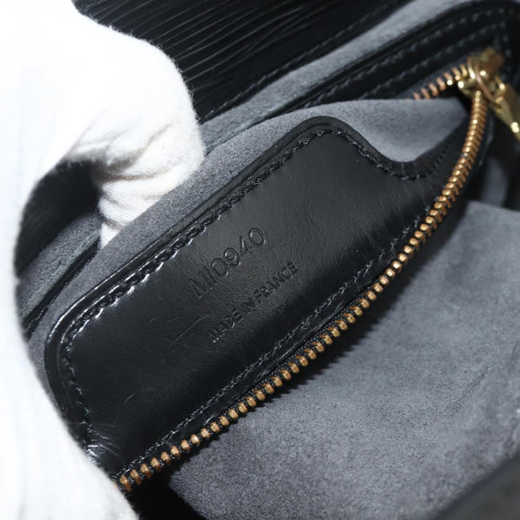 LOUIS VUITTON Epi Sac Plat Hand Bag Black M59082 LV Auth ka4319