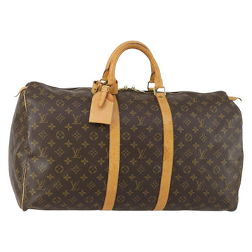 LOUIS VUITTON Monogram Keepall 55 Boston Bag M41424 LV Auth ka432