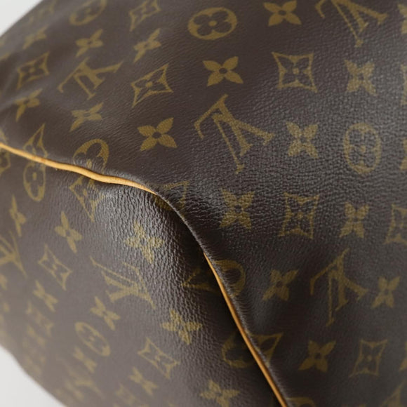 LOUIS VUITTON Monogram Keepall 55 Boston Bag M41424 LV Auth ka432