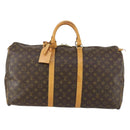 LOUIS VUITTON Monogram Keepall 55 Boston Bag M41424 LV Auth ka432-13