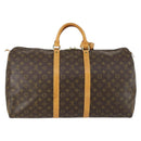 LOUIS VUITTON Monogram Keepall 55 Boston Bag M41424 LV Auth ka432-2