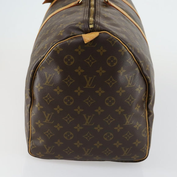LOUIS VUITTON Monogram Keepall 55 Boston Bag M41424 LV Auth ka432