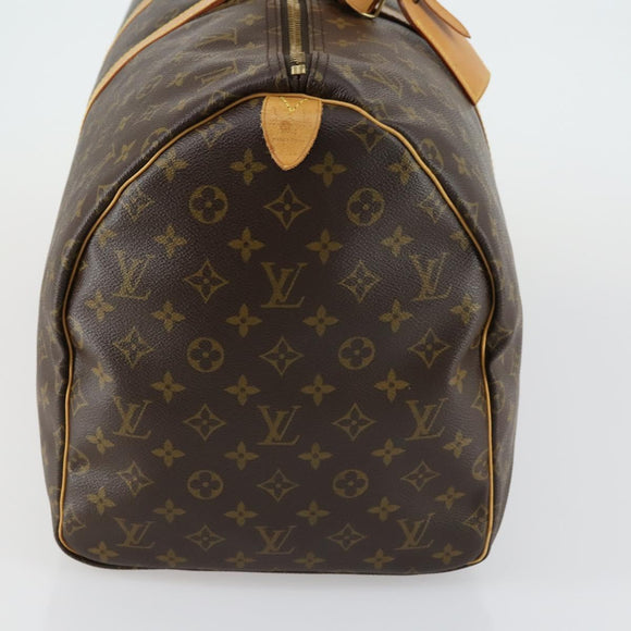 LOUIS VUITTON Monogram Keepall 55 Boston Bag M41424 LV Auth ka432