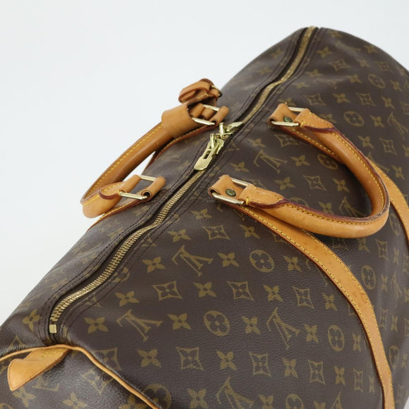 LOUIS VUITTON Monogram Keepall 55 Boston Bag M41424 LV Auth ka432
