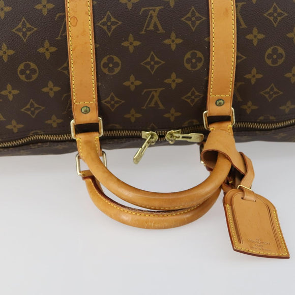 LOUIS VUITTON Monogram Keepall 55 Boston Bag M41424 LV Auth ka432