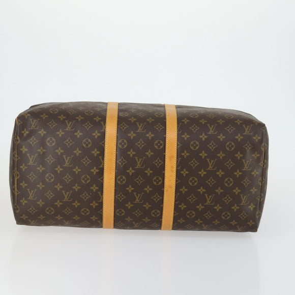 LOUIS VUITTON Monogram Keepall 55 Boston Bag M41424 LV Auth ka432