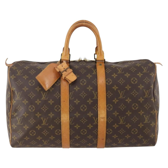 LOUIS VUITTON Monogram Keepall 45 Boston Bag M41428 LV Auth ka4320