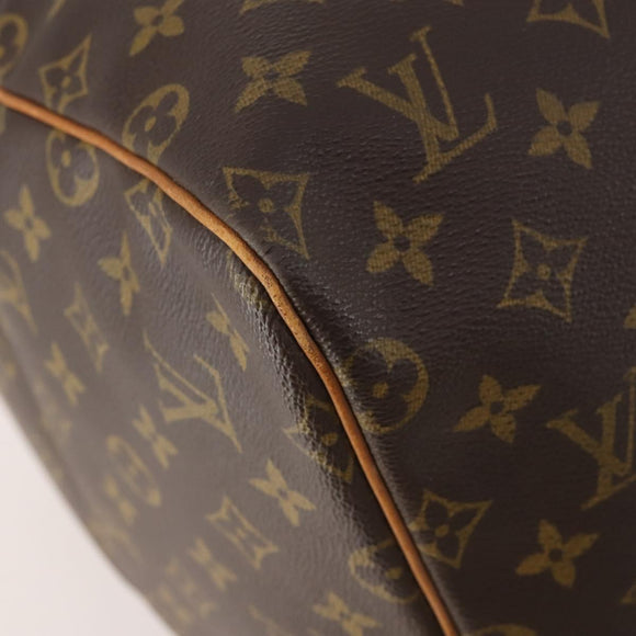 LOUIS VUITTON Monogram Keepall 55 Boston Tas M41424 LV Auth ka4321
