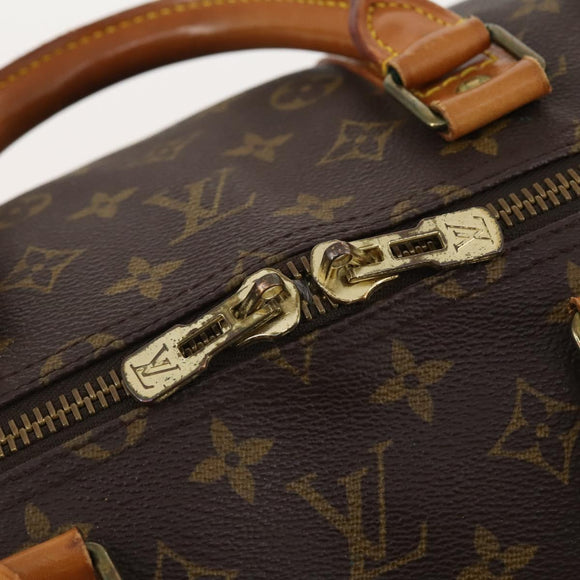 LOUIS VUITTON Monogram Keepall 55 Boston Tasche M41424 LV Auth ka4321