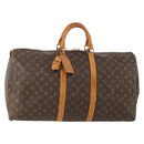 LOUIS VUITTON Monogram Keepall 55 Boston Tasche M41424 LV Auth ka4321-1