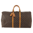LOUIS VUITTON Monogram Keepall 55 Boston Tas M41424 LV Auth ka4321-13
