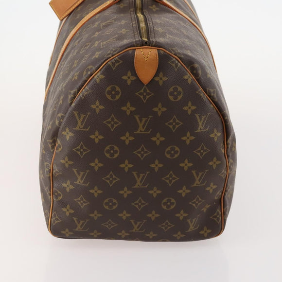 LOUIS VUITTON Monogram Keepall 55 Boston Tasche M41424 LV Auth ka4321