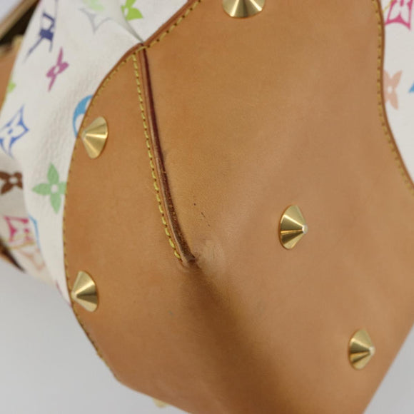 LOUIS VUITTON Monogram Multicolor Judy GM Shoulder Bag White M40253 Auth ka4325V