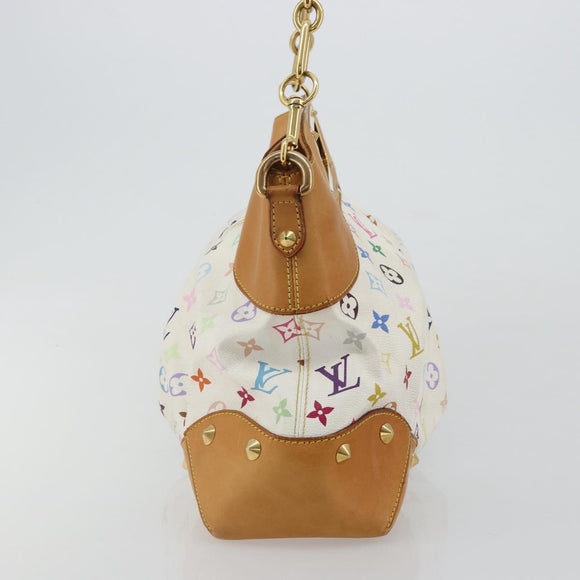 LOUIS VUITTON Monogram Multicolor Judy GM Shoulder Bag White M40253 Auth ka4325V