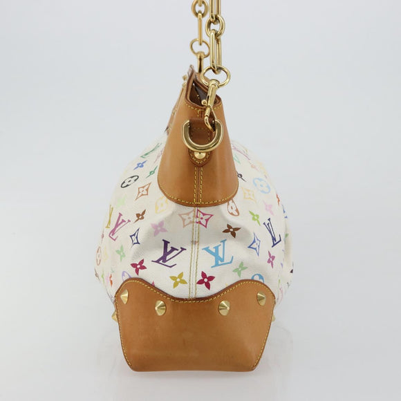 LOUIS VUITTON Monogram Multicolor Judy GM Shoulder Bag White M40253 Auth ka4325V