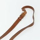CELINE Macadam Canvas Shoulder Bag PVC Leather Brown Gold Auth ka4327-8