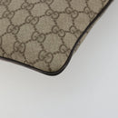 GUCCI GG Supreme Shoulder Bag PVC Beige Silver 141626 Auth ka4329-14
