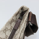 GUCCI GG Supreme Shoulder Bag PVC Beige Silver 141626 Auth ka4329-9