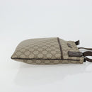 GUCCI GG Supreme Shoulder Bag PVC Beige Silver 141626 Auth ka4329-3