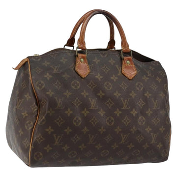 LOUIS VUITTON Monogram Speedy 35 Hand Bag M41524 LV Auth ka433