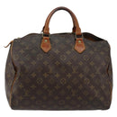 LOUIS VUITTON Monogram Speedy 35 Hand Bag M41524 LV Auth ka433-13