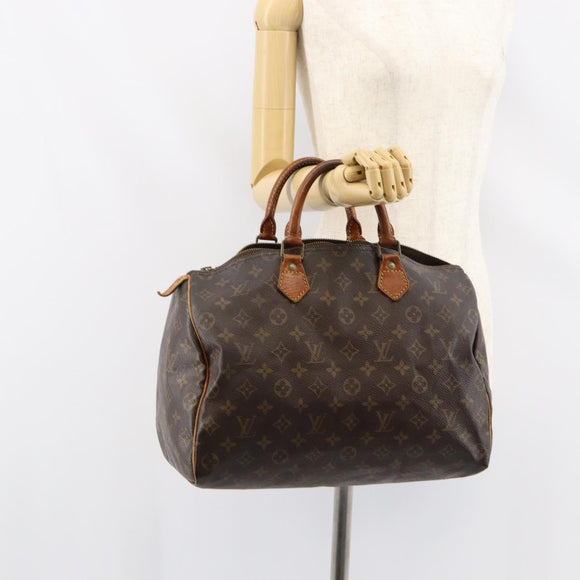 LOUIS VUITTON Monogram Speedy 35 Hand Bag M41524 LV Auth ka433