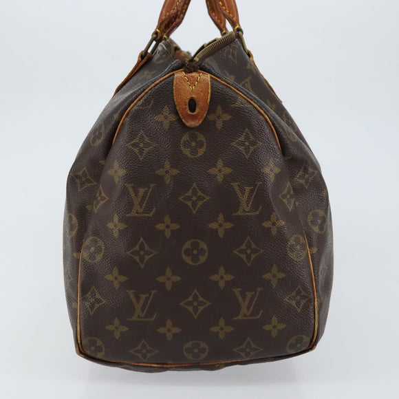 LOUIS VUITTON Monogram Speedy 35 Hand Bag M41524 LV Auth ka433