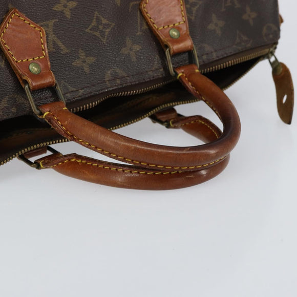 LOUIS VUITTON Monogram Speedy 35 Hand Bag M41524 LV Auth ka433