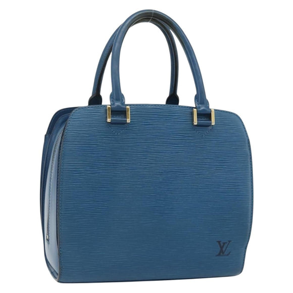 LOUIS VUITTON Epi Pont Neuf Hand Bag Blue M52055 LV Auth ka4330A