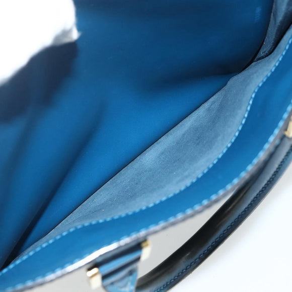 LOUIS VUITTON Epi Pont Neuf Hand Bag Blue M52055 LV Auth ka4330A