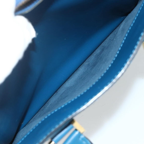 LOUIS VUITTON Epi Pont Neuf Hand Bag Blue M52055 LV Auth ka4330A