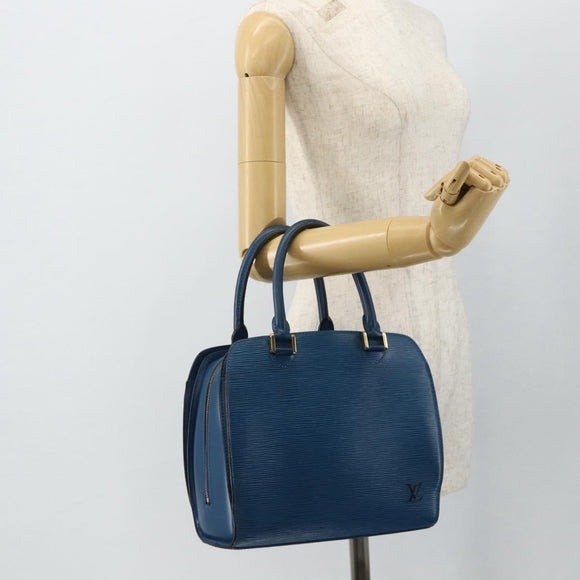 LOUIS VUITTON Epi Pont Neuf Hand Bag Blue M52055 LV Auth ka4330A