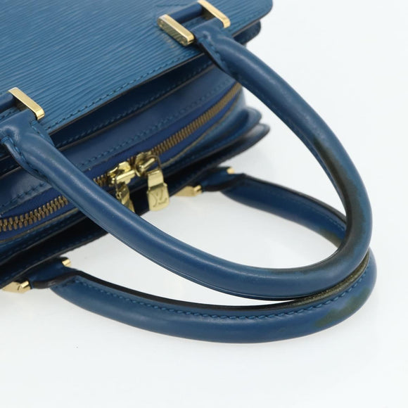 LOUIS VUITTON Epi Pont Neuf Hand Bag Blue M52055 LV Auth ka4330A