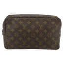 LOUIS VUITTON Monogram Trousse Toilette 28 Clutch Bag M47522 LV Auth ka4332-13