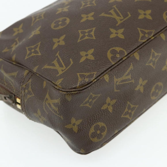 LOUIS VUITTON Monogram Trousse Toilette 28 Clutch Bag M47522 LV Auth ka4332
