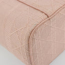 Christian Dior Vanity Hand Bag Canvas Pink Silver Auth ka4333A-11