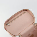 Christian Dior Vanity Hand Bag Canvas Pink Silver Auth ka4333A-15