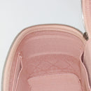 Christian Dior Vanity Hand Bag Canvas Pink Silver Auth ka4333A-19