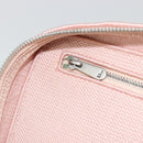 Christian Dior Vanity Hand Bag Canvas Pink Silver Auth ka4333A-21