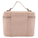 Christian Dior Vanity Hand Bag Canvas Pink Silver Auth ka4333A-3