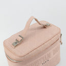 Christian Dior Vanity Hand Bag Canvas Pink Silver Auth ka4333A-6