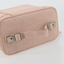 Christian Dior Vanity Hand Bag Canvas Pink Silver Auth ka4333A-7