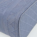 Christian Dior Vanity Hand Bag Canvas Blue Silver Auth ka4334A-14